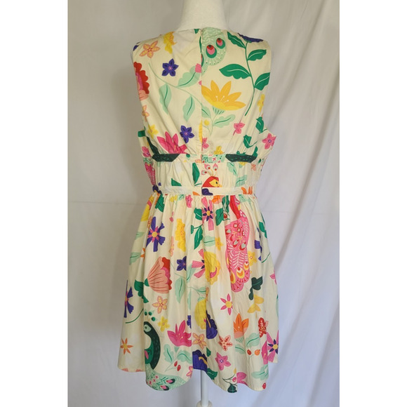 New w/Tags Anthropologie Sincerely Ours Pretty Peacock Nylah Mini Dress Medium - Picture 4 of 6